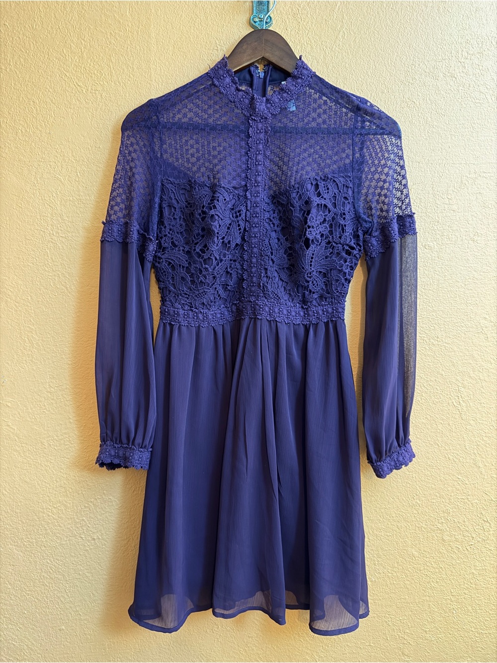 Xhilaration Deep Purple Lace Dress